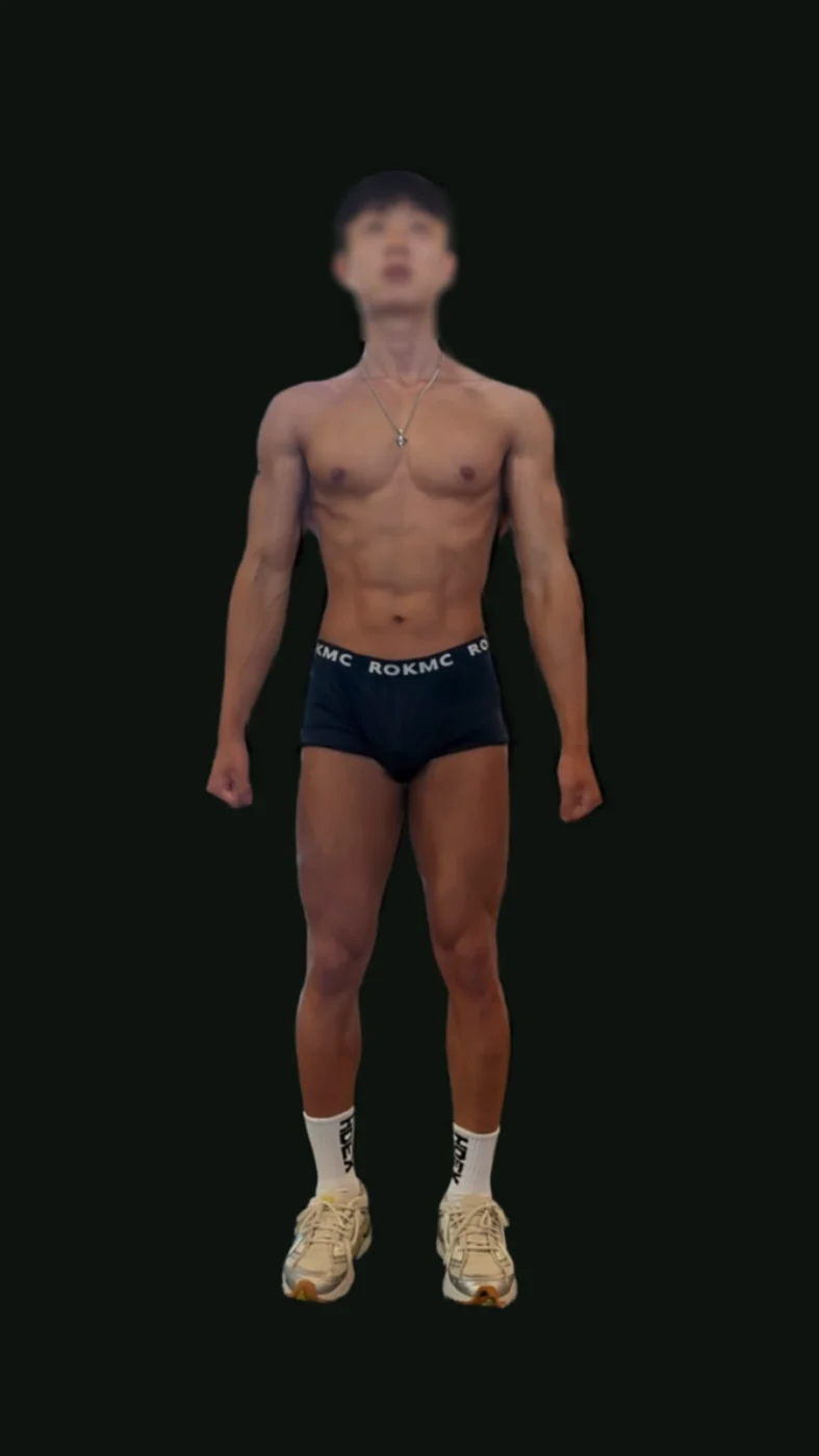 촬영 결과로 생성한 3D 신체 아바타